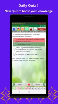 Biochemistry Quiz android App screenshot 1